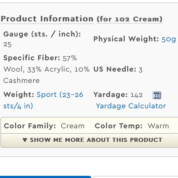 8-skeins, Rowan Baby Cashsoft Merino Yarn #102 Cream, NWTags @, all same dye lot - Picture 10 of 15